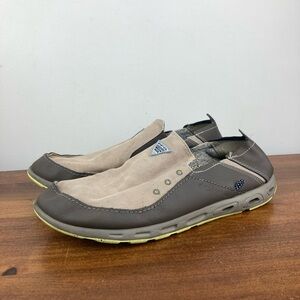 Columbia PFG Shoes Gray Techlite Slip On Fishing Water BM2663-005 Mens Size 11.